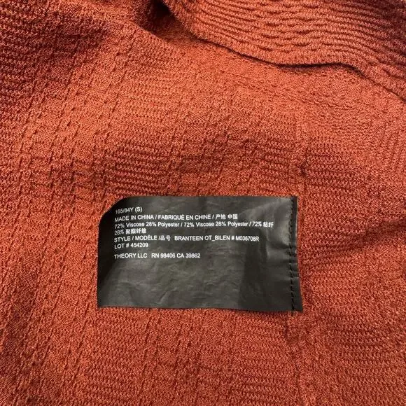 Theory Branteen Mini Sheath Dress Brown Rust Women’s Small Naturecore Neutral - Picture 10 of 14